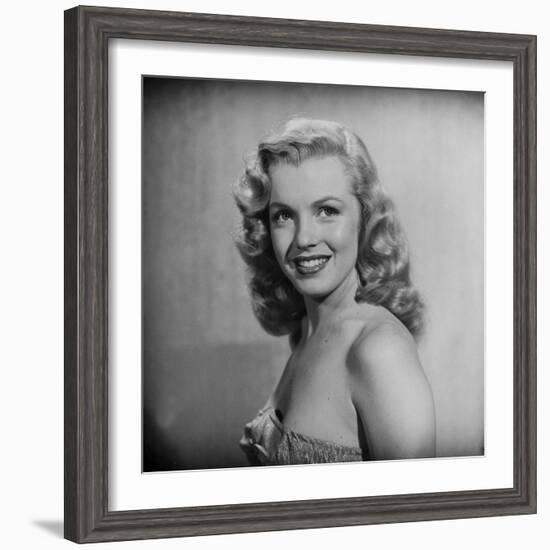 Movie Starlet Marilyn Monroe Posing in Studio-J^ R^ Eyerman-Framed Premium Photographic Print