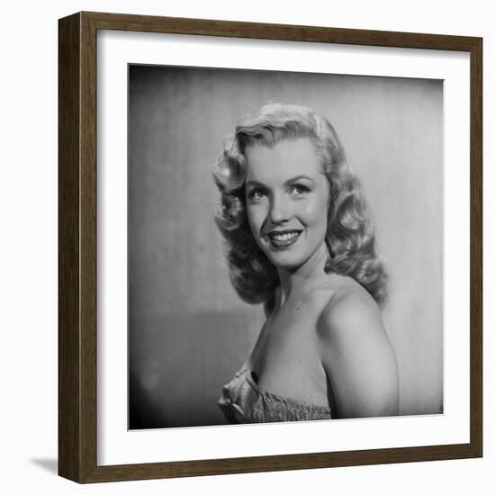 Movie Starlet Marilyn Monroe Posing in Studio-J^ R^ Eyerman-Framed Premium Photographic Print