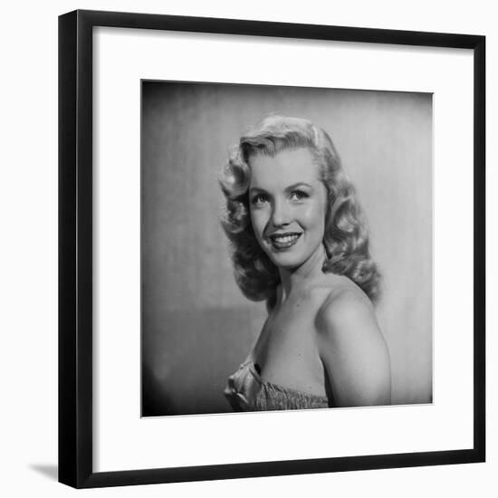 Movie Starlet Marilyn Monroe Posing in Studio-J^ R^ Eyerman-Framed Premium Photographic Print