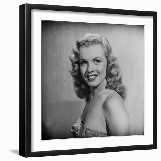 Movie Starlet Marilyn Monroe Posing in Studio-J^ R^ Eyerman-Framed Premium Photographic Print