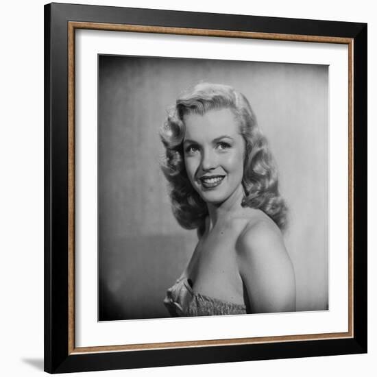 Movie Starlet Marilyn Monroe Posing in Studio-J^ R^ Eyerman-Framed Premium Photographic Print