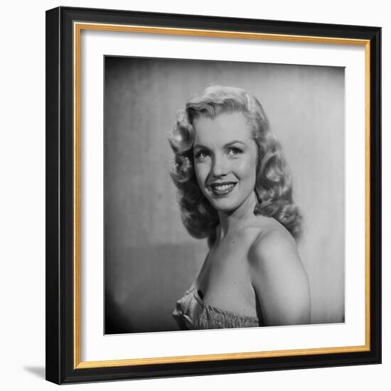 Movie Starlet Marilyn Monroe Posing in Studio-J^ R^ Eyerman-Framed Premium Photographic Print