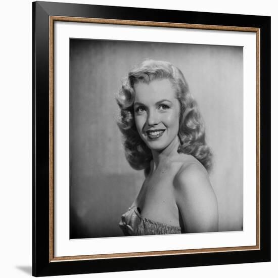 Movie Starlet Marilyn Monroe Posing in Studio-J^ R^ Eyerman-Framed Premium Photographic Print