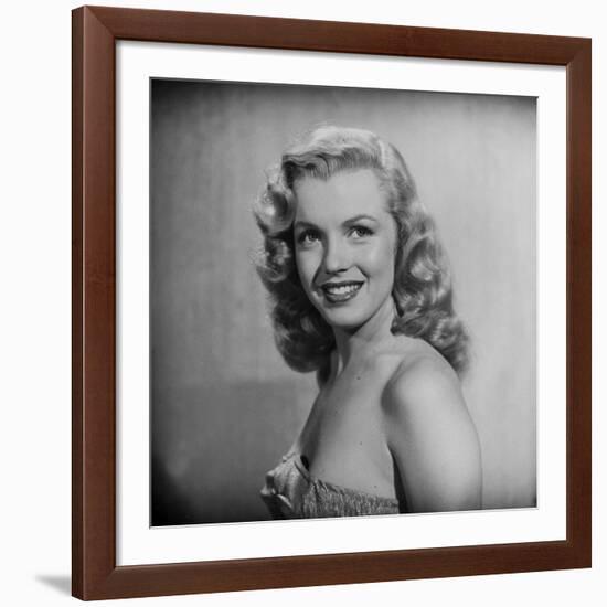 Movie Starlet Marilyn Monroe Posing in Studio-J^ R^ Eyerman-Framed Premium Photographic Print