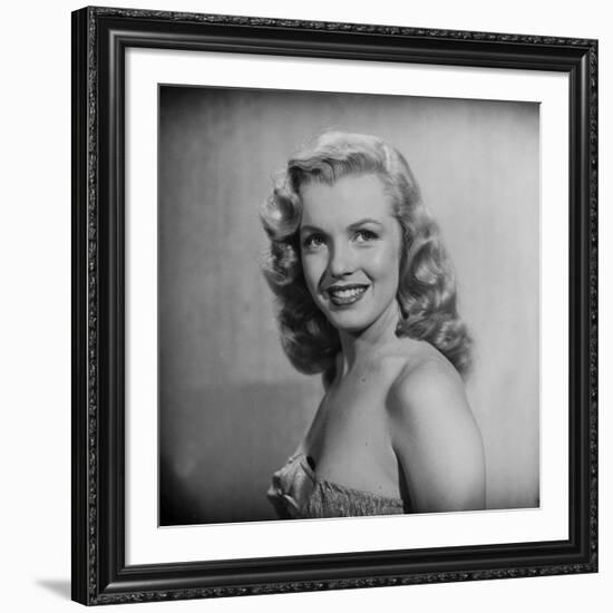 Movie Starlet Marilyn Monroe Posing in Studio-J^ R^ Eyerman-Framed Premium Photographic Print