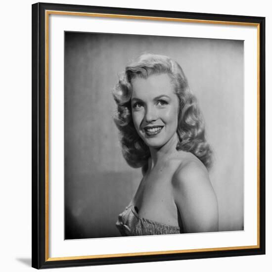 Movie Starlet Marilyn Monroe Posing in Studio-J^ R^ Eyerman-Framed Premium Photographic Print