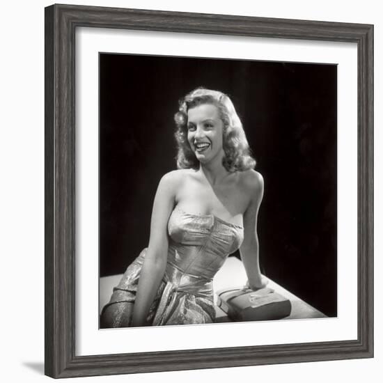 Movie Starlet Marilyn Monroe Posing in Studio-J^ R^ Eyerman-Framed Premium Photographic Print