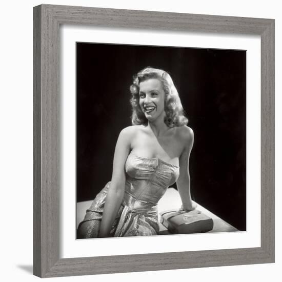 Movie Starlet Marilyn Monroe Posing in Studio-J^ R^ Eyerman-Framed Premium Photographic Print