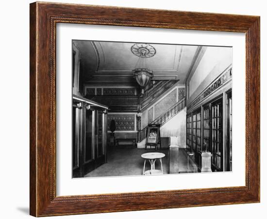 Movie Theatre Lobby-null-Framed Photo