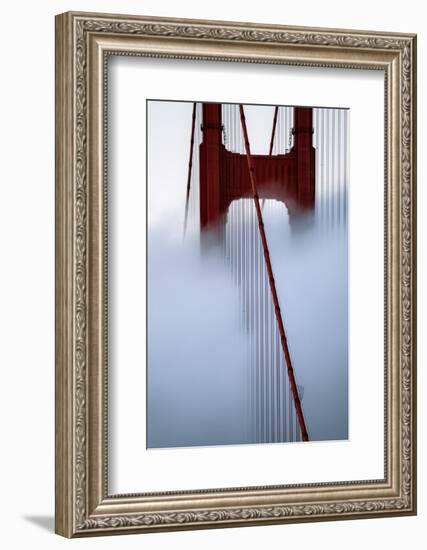 Moving Fog at Golden Gate Bridge, San Francisco California Travel-Vincent James-Framed Photographic Print