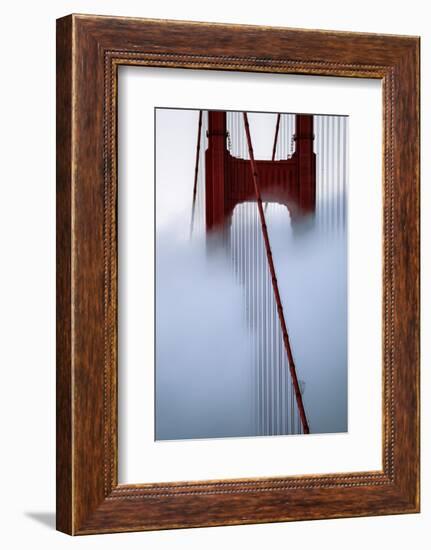 Moving Fog at Golden Gate Bridge, San Francisco California Travel-Vincent James-Framed Photographic Print