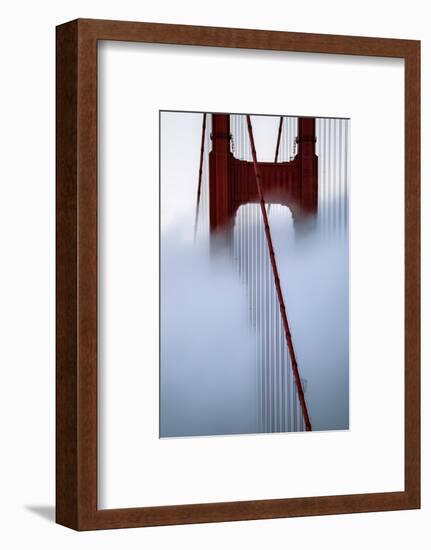 Moving Fog at Golden Gate Bridge, San Francisco California Travel-Vincent James-Framed Photographic Print