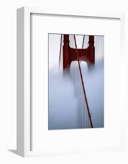 Moving Fog at Golden Gate Bridge, San Francisco California Travel-Vincent James-Framed Photographic Print