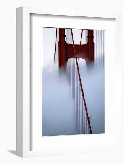 Moving Fog at Golden Gate Bridge, San Francisco California Travel-Vincent James-Framed Photographic Print