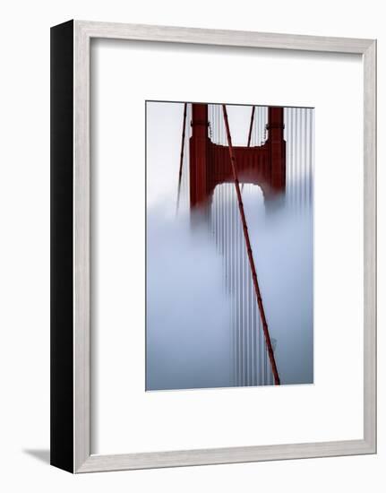 Moving Fog at Golden Gate Bridge, San Francisco California Travel-Vincent James-Framed Photographic Print