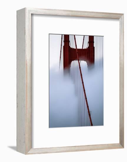 Moving Fog at Golden Gate Bridge, San Francisco California Travel-Vincent James-Framed Photographic Print