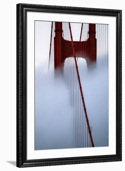 Moving Fog at Golden Gate Bridge, San Francisco California Travel-Vincent James-Framed Photographic Print