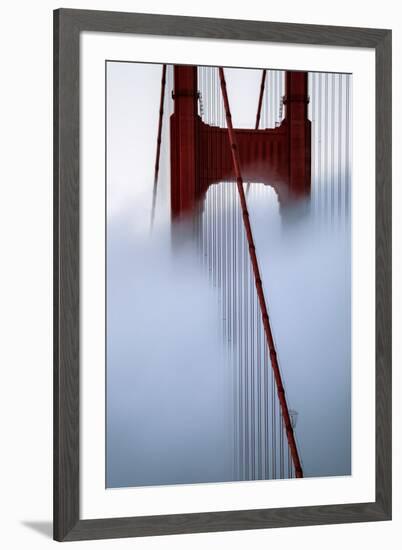Moving Fog at Golden Gate Bridge, San Francisco California Travel-Vincent James-Framed Photographic Print