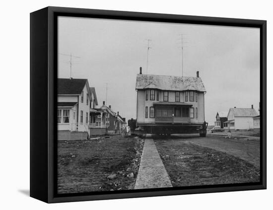 Moving Homes from Iroquois, Canada for the St. Lawrence Seaway Project-null-Framed Premier Image Canvas