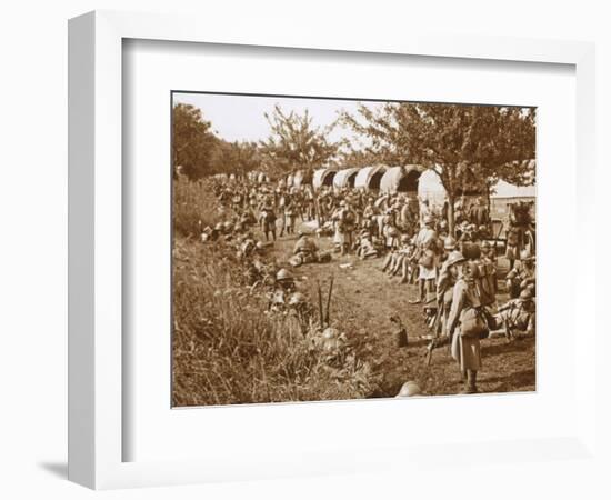 Moving off, road to Foix, France, c1914-c1918-Unknown-Framed Photographic Print