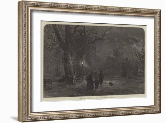 Moving On, a Sketch in St James's Park-null-Framed Giclee Print