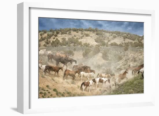 Moving the Herd-PH Burchett-Framed Premium Photographic Print
