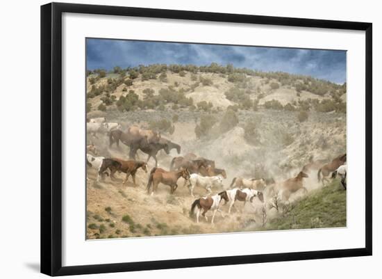 Moving the Herd-PH Burchett-Framed Photographic Print
