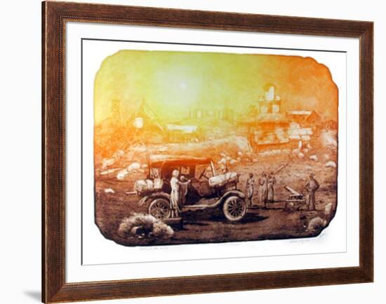 Moving to the Mines-Roy Purcell-Framed Limited Edition