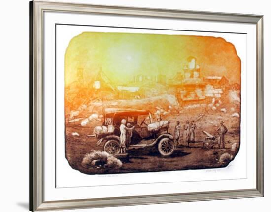 Moving to the Mines-Roy Purcell-Framed Limited Edition