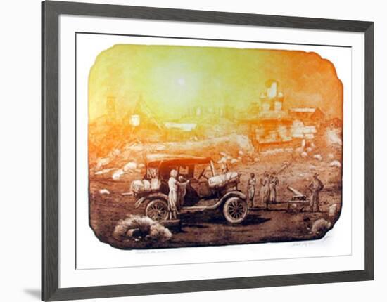 Moving to the Mines-Roy Purcell-Framed Limited Edition