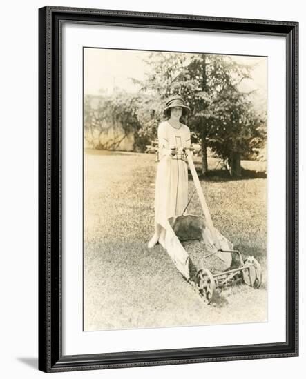 Mowing the Lawn-null-Framed Photo