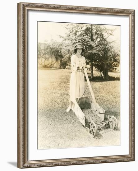 Mowing the Lawn-null-Framed Photo