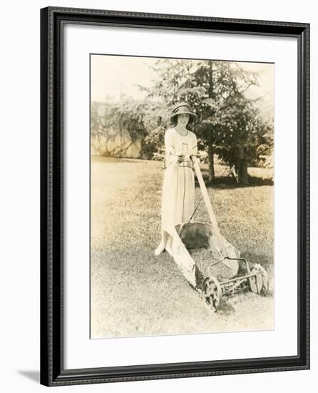 Mowing the Lawn-null-Framed Photo