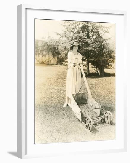 Mowing the Lawn-null-Framed Photo