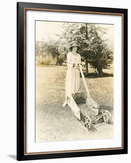 Mowing the Lawn-null-Framed Photo