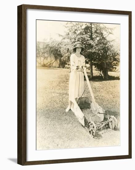 Mowing the Lawn-null-Framed Photo