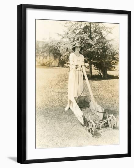 Mowing the Lawn-null-Framed Photo