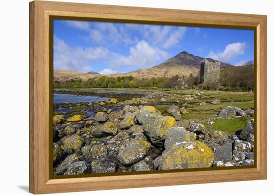 Moy Castle, Lochbuie, Isle of Mull, Inner Hebrides, Argyll and Bute, Scotland, United Kingdom-Gary Cook-Framed Premier Image Canvas