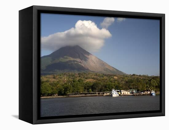 Moyogalpa Port and Conception Volcano, Ometepe Island, Nicaragua, Central America-G Richardson-Framed Premier Image Canvas