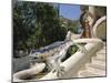 Mozaic Lizard Sculpture by Gaudi, Guell Park, Barcelona, Catalonia, Spain, Europe-Ken Gillham-Mounted Photographic Print