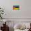 Mozambique Flag Design with Wood Patterning - Flags of the World Series-Philippe Hugonnard-Framed Stretched Canvas displayed on a wall