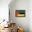 Mozambique Flag Design with Wood Patterning - Flags of the World Series-Philippe Hugonnard-Framed Stretched Canvas displayed on a wall