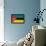 Mozambique Flag Design with Wood Patterning - Flags of the World Series-Philippe Hugonnard-Framed Stretched Canvas displayed on a wall