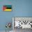 Mozambique Flag Design with Wood Patterning - Flags of the World Series-Philippe Hugonnard-Framed Stretched Canvas displayed on a wall