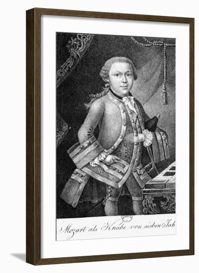 Mozart as a Boy of 7-null-Framed Giclee Print