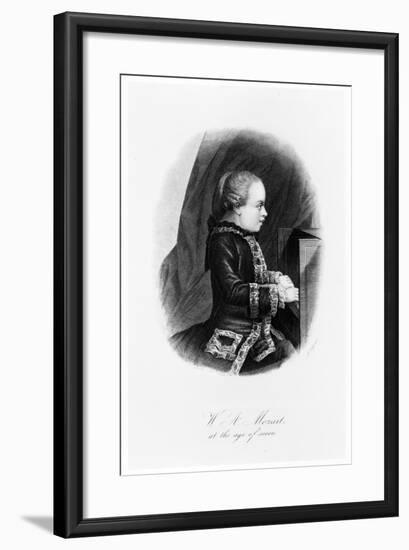 Mozart as a Child, C1763-null-Framed Giclee Print