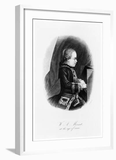 Mozart as a Child, C1763-null-Framed Giclee Print