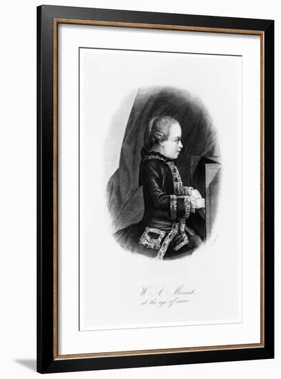 Mozart as a Child, C1763-null-Framed Giclee Print