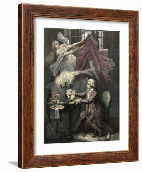 Mozart Composes Act 1 of the Opera Don Giovanni, C19th-Theodor Mintrop-Framed Giclee Print