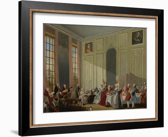 Mozart Giving a Concert in the Salon Des Quatre-Glaces at the Palais Du Temple-Michel Barthélemy Ollivier-Framed Giclee Print